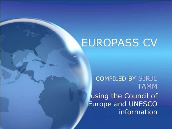 EUROPASS CV
