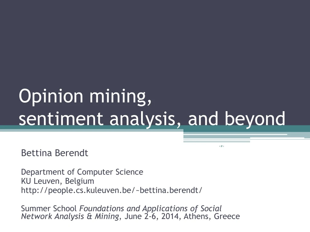 opinion mining sentiment analysis and beyond