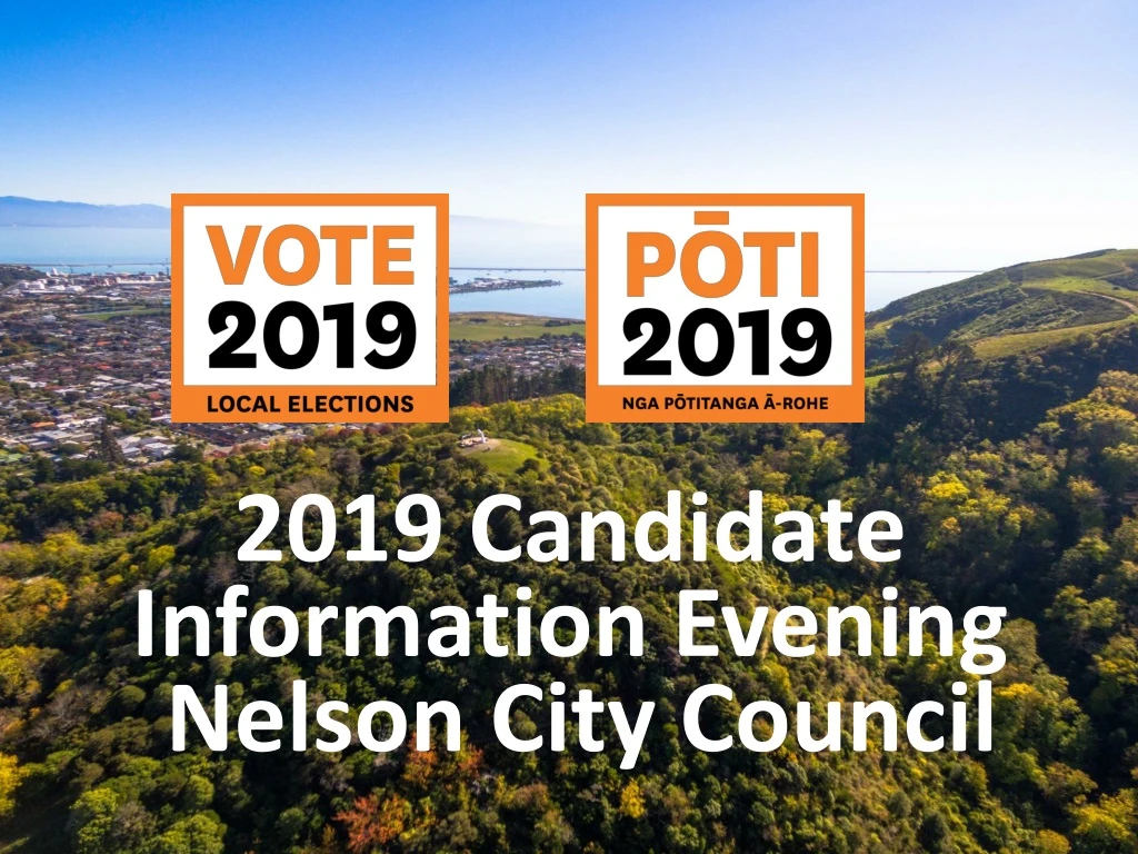 2019 candidate information evening nelson city