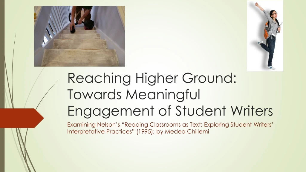 reaching higher ground towards meaningful engagement of student writers