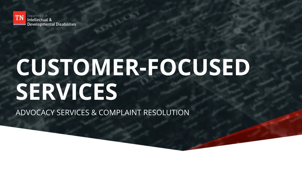 customer focused services