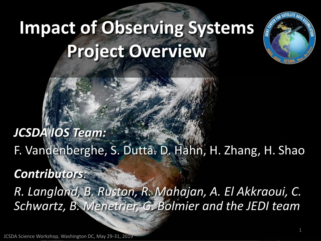 impact of observing systems project overview