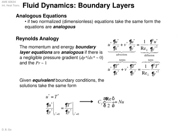 Fluid Dynamics: Boundary Layers