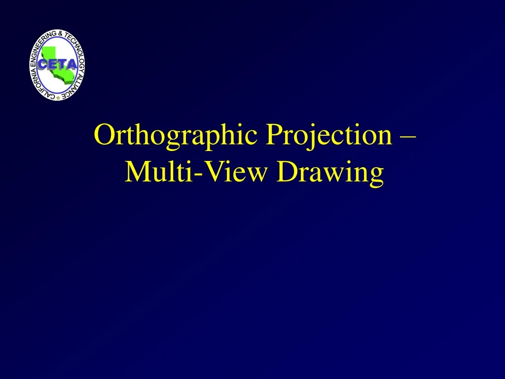 orthographic projection multi view drawing