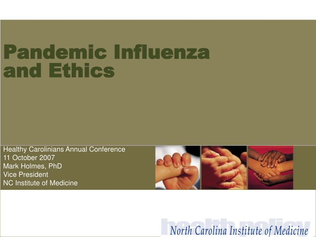 pandemic influenza and ethics