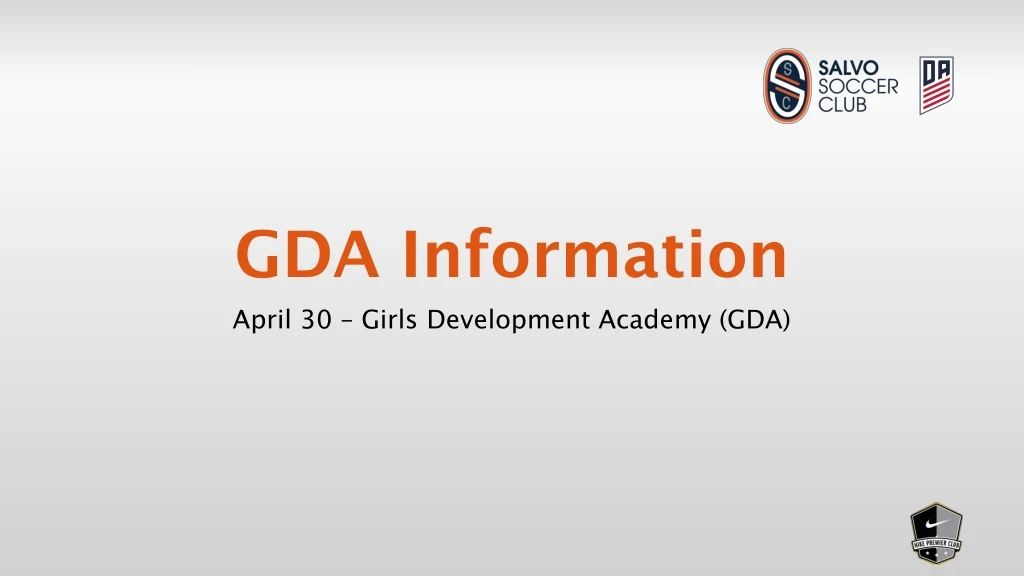 gda information