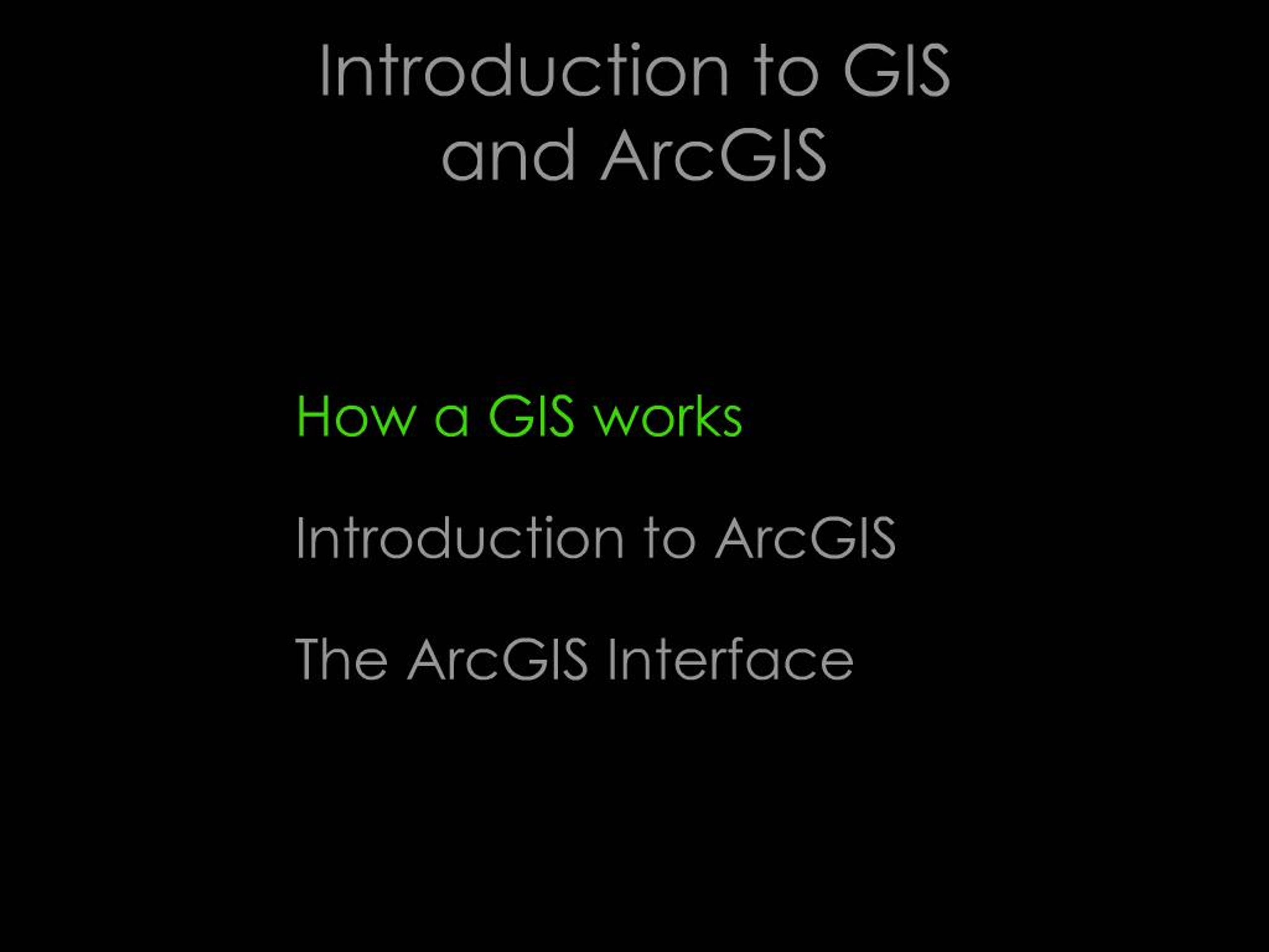 PPT - Introduction to GIS and ArcGIS PowerPoint Presentation, free ...