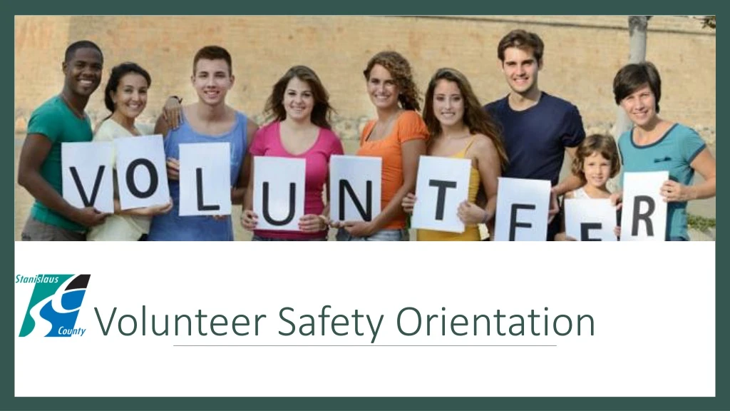 volunteer safety orientation
