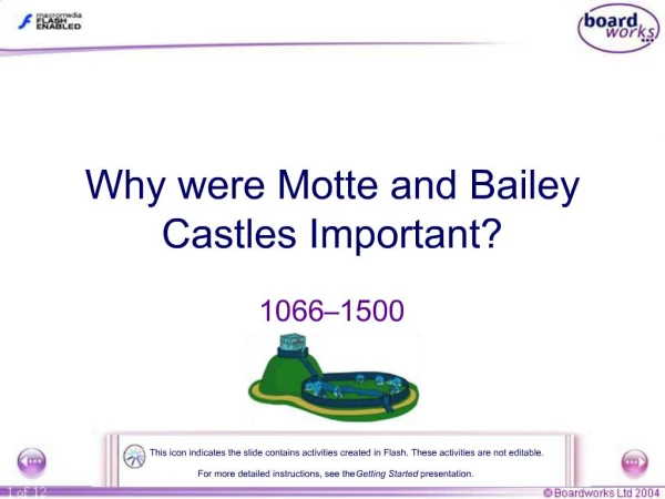 Why were Motte and Bailey Castles Important