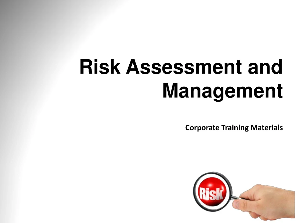 risk assessment and management