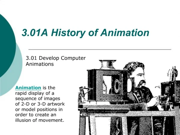 3.01A History of Animation