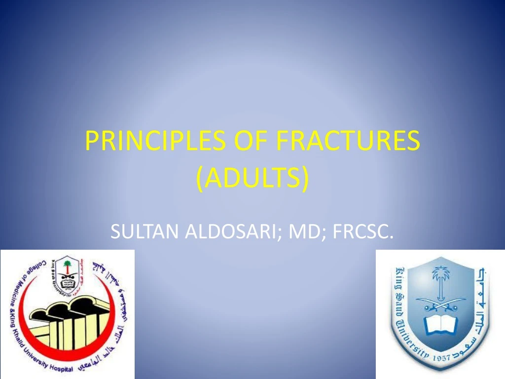 principles of fractures adults