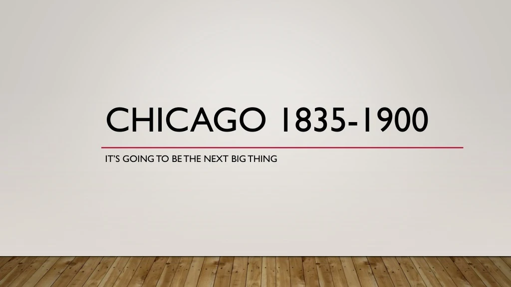 chicago 1835 1900