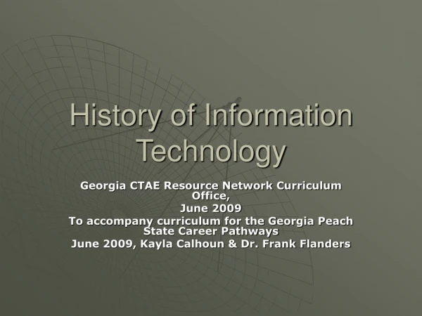 History of Information Technology