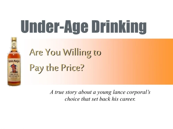 Under-Age Drinking