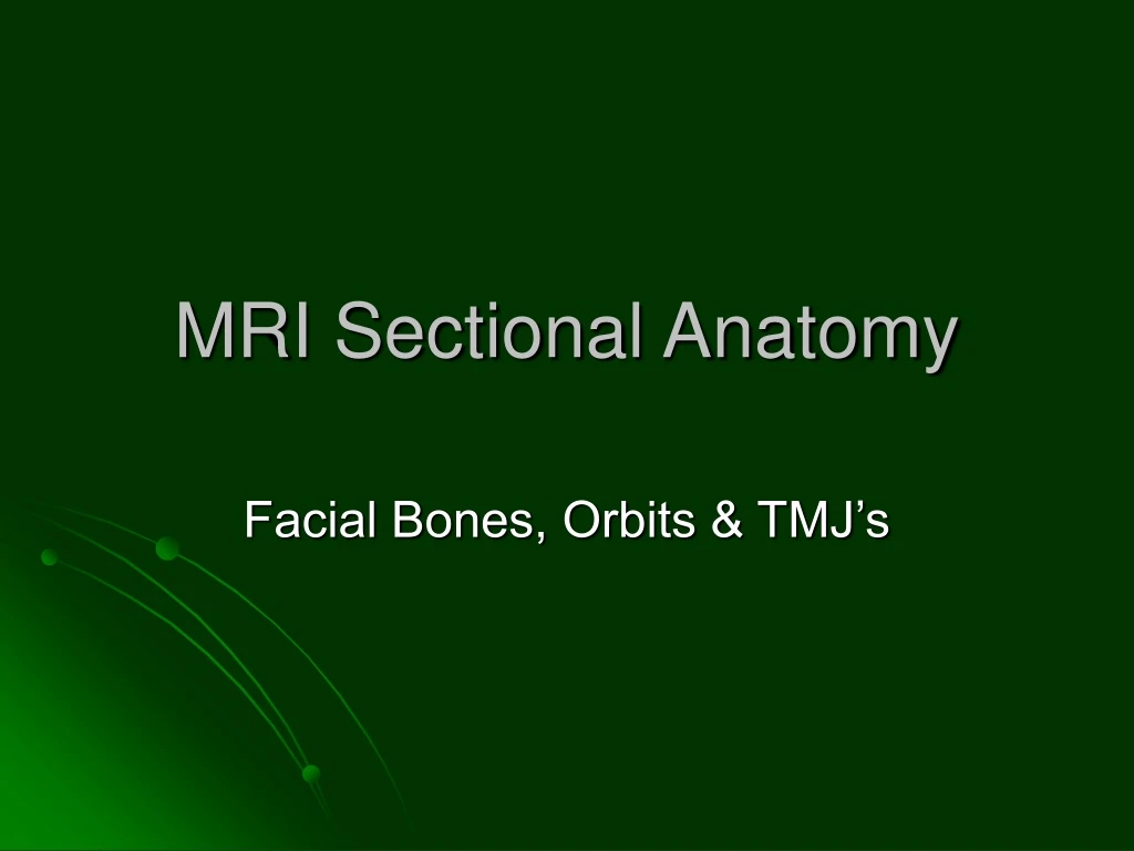 mri sectional anatomy