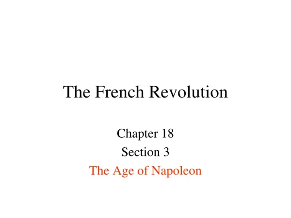 The French Revolution