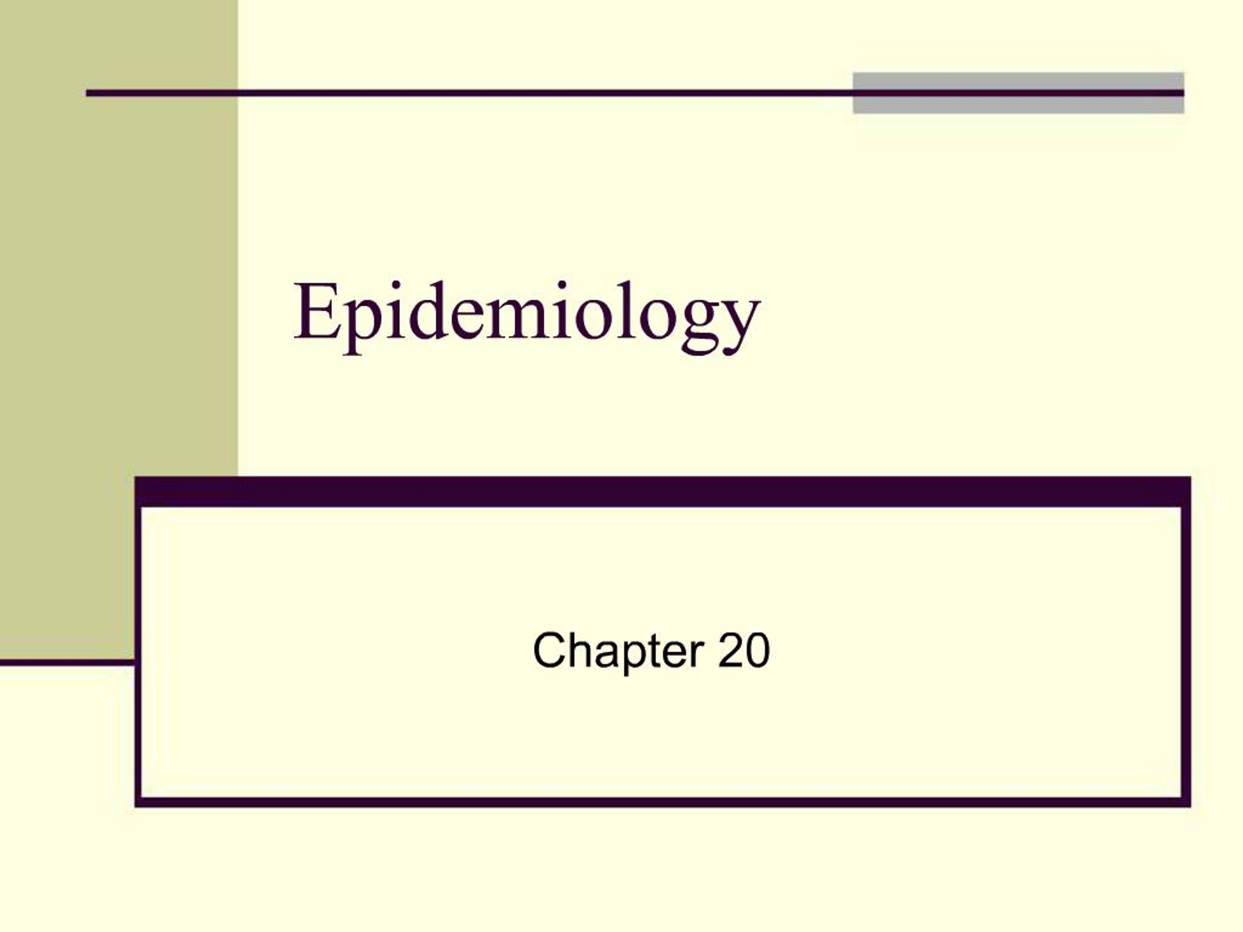 PPT - Epidemiology PowerPoint Presentation, free download - ID:279413