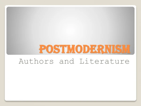 Postmodernism