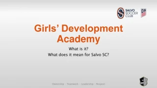 Girls’ Development Academy - slide 1