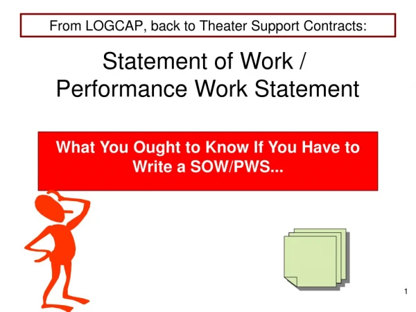 From LOGCAP, back to Theater Support Contracts: