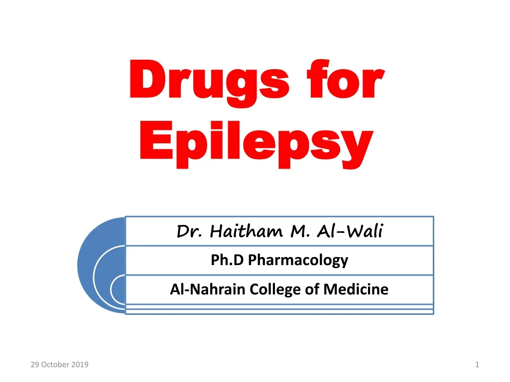 drugs for epilepsy