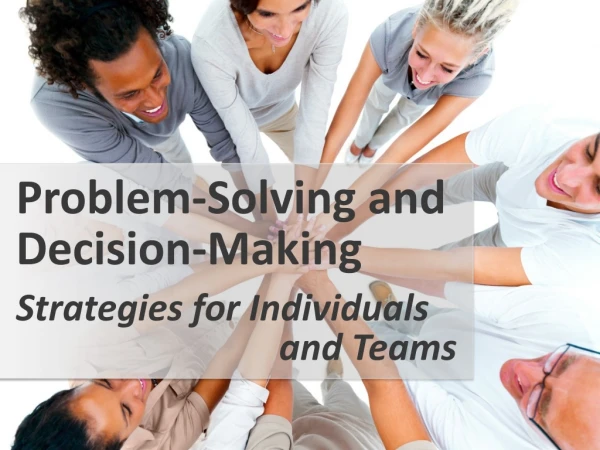 problem solving and decision making