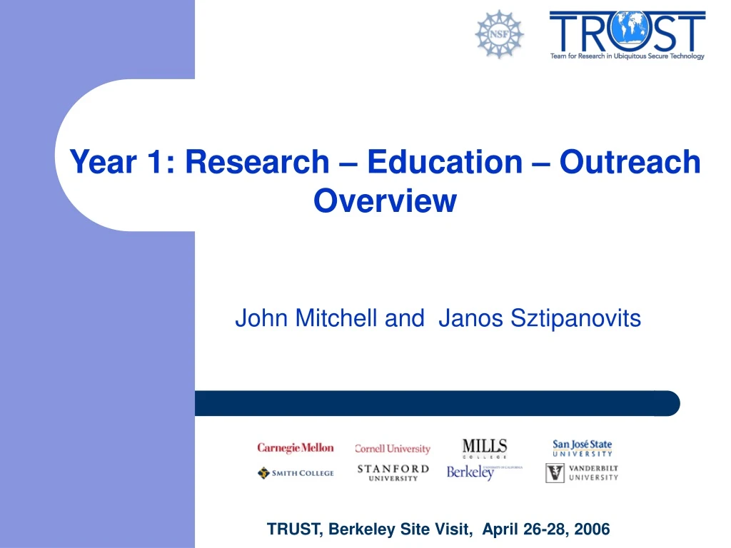 year 1 research education outreach overview