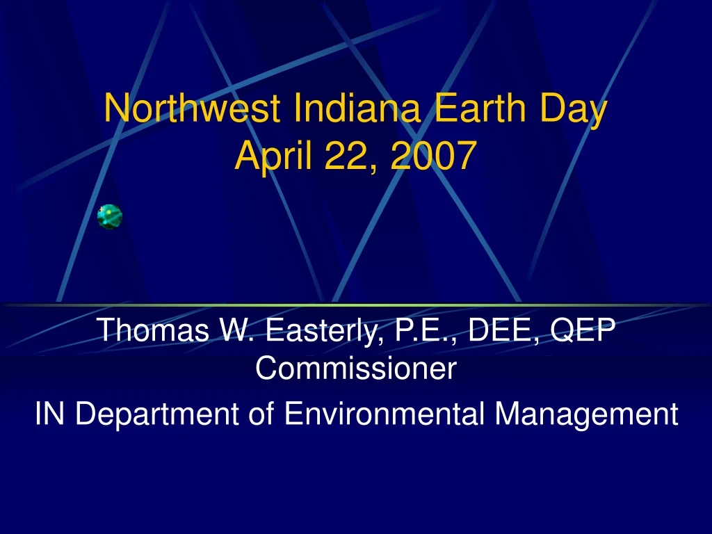 northwest indiana earth day april 22 2007