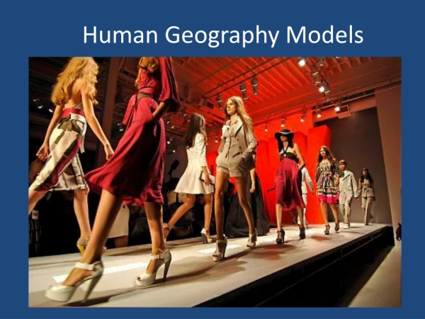 Human Geography Models