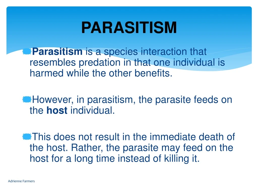parasitism