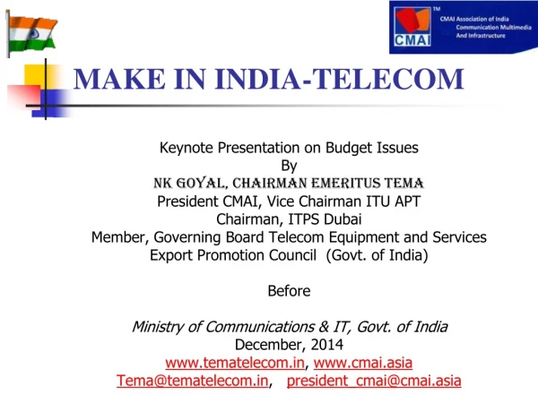 MAKE IN INDIA-TELECOM