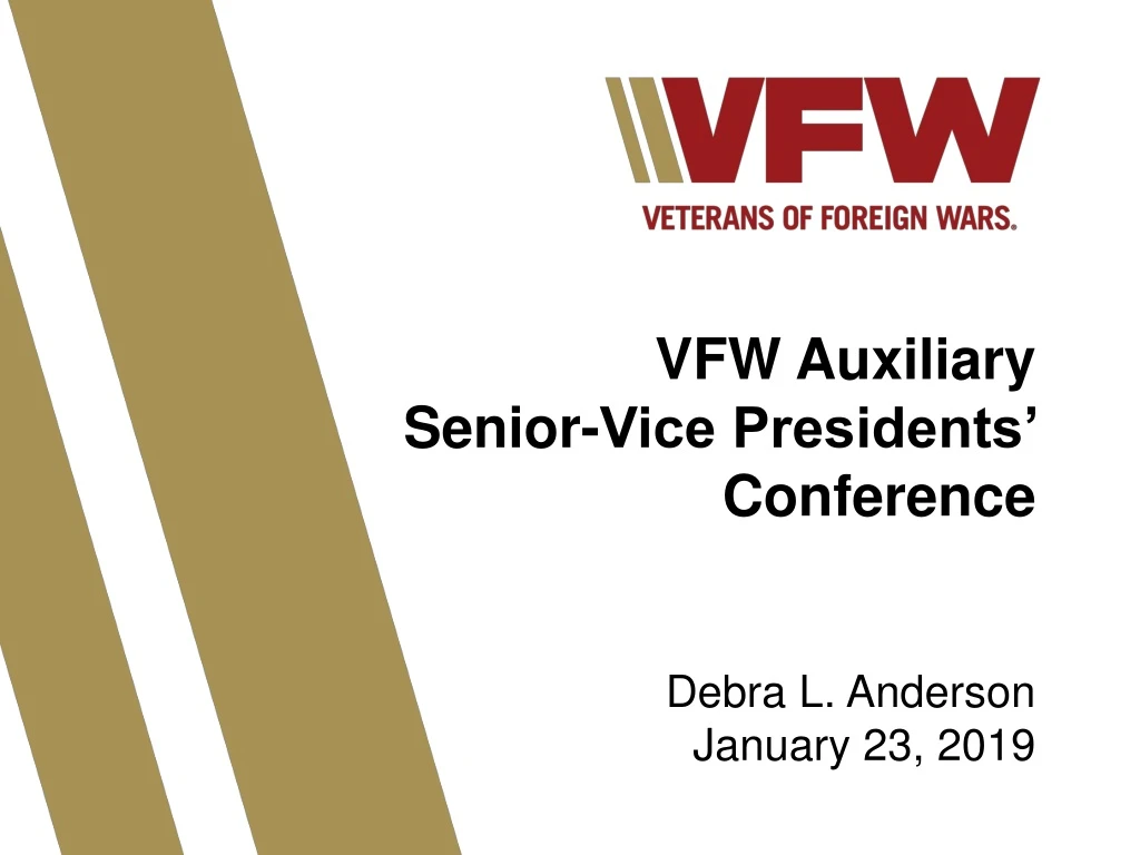 vfw auxiliary senior vice presidents conference