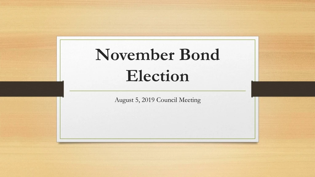 november bond election