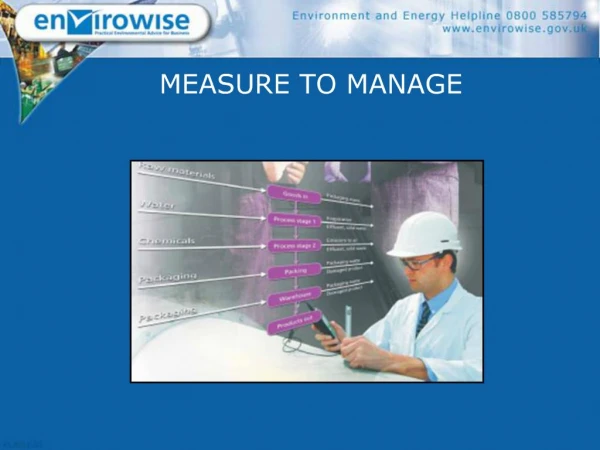 MEASURE TO MANAGE