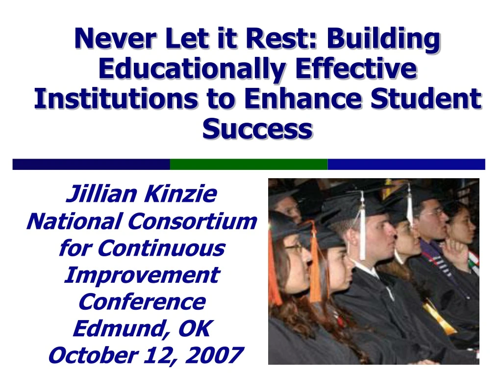 never let it rest building educationally