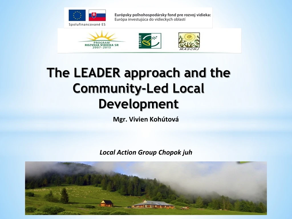 the leader approach and the community led local