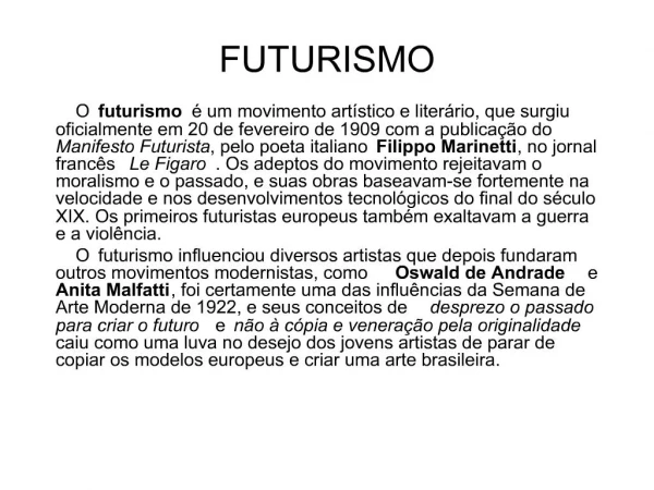 FUTURISMO