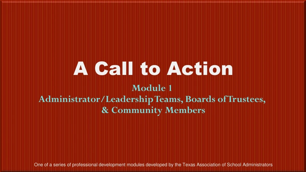 a call to action
