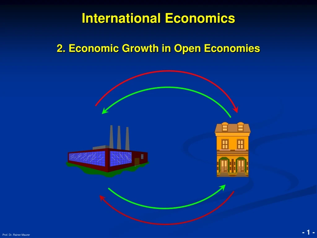 international economics 2 economic growth in open economies