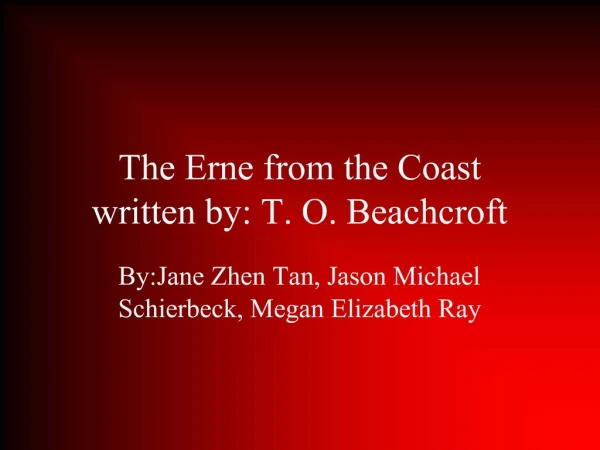 The Erne from the Coast written by: T. O. Beachcroft