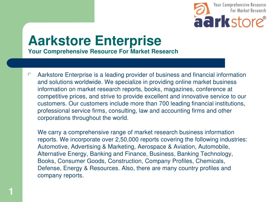 aarkstore enterprise your comprehensive resource for market research