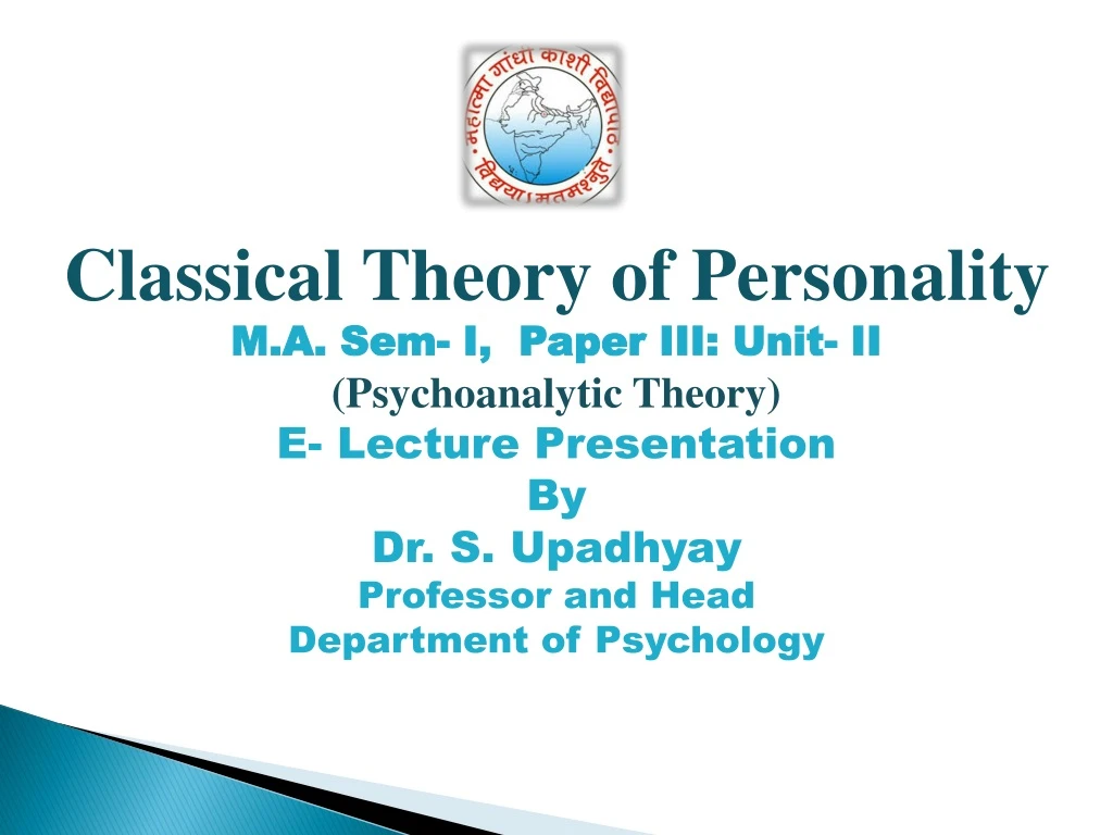 classical theory of personality m a sem i paper