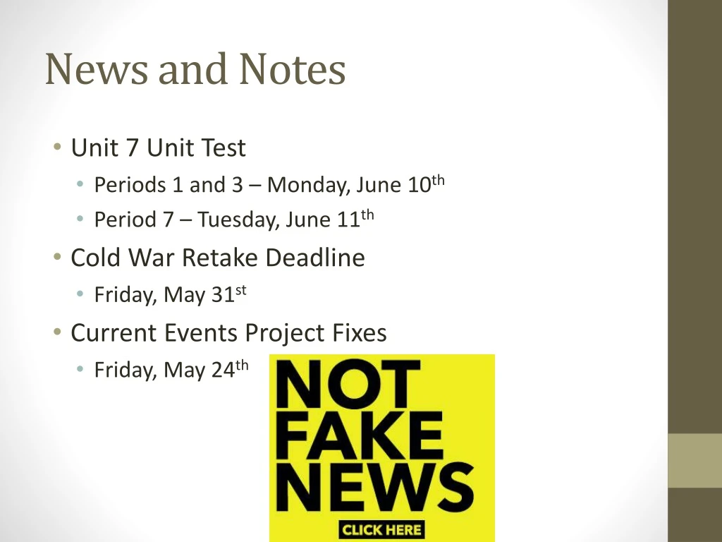news and notes