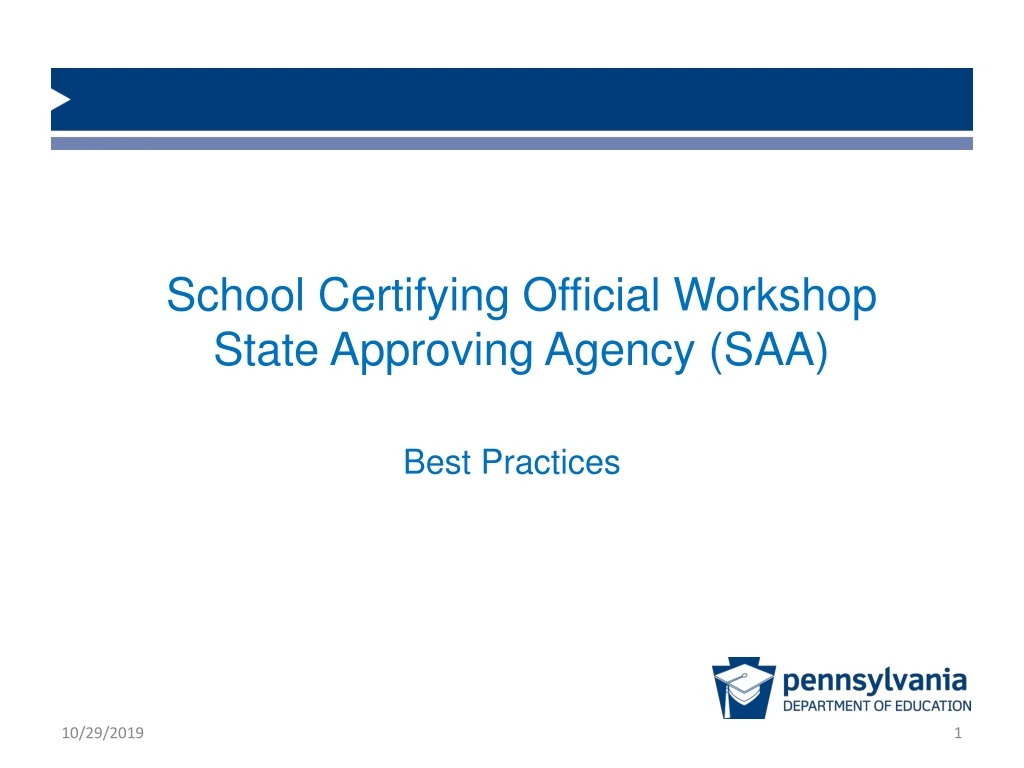 school certifying official workshop state approving agency saa