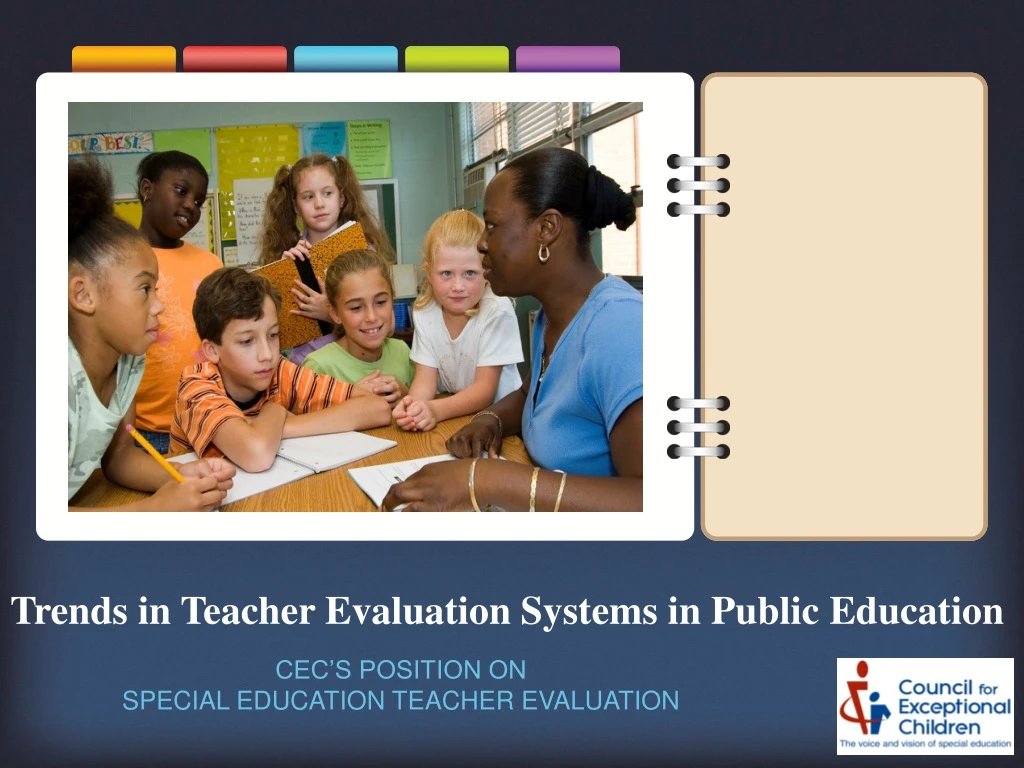 trends in teacher evaluation systems in public education