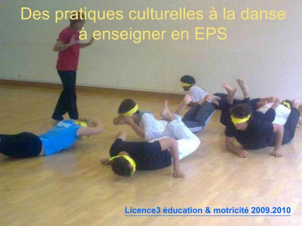 Des pratiques culturelles la danse enseigner en EPS