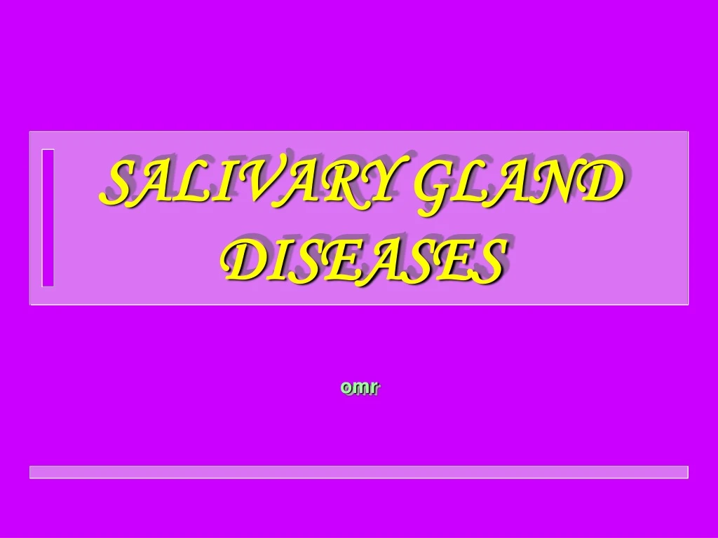 salivary gland diseases