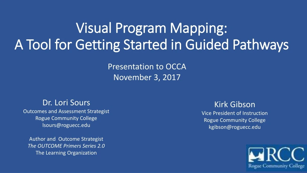 visual program mapping a tool for getting started in guided pathways