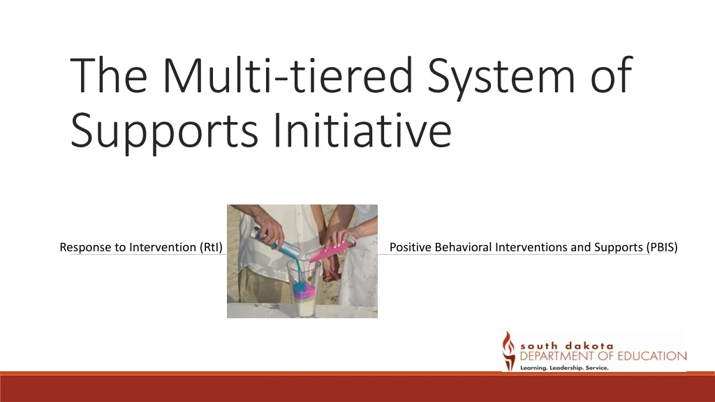 the multi tiered system of supports initiative